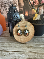 Spooky Ghost Frame Earrings