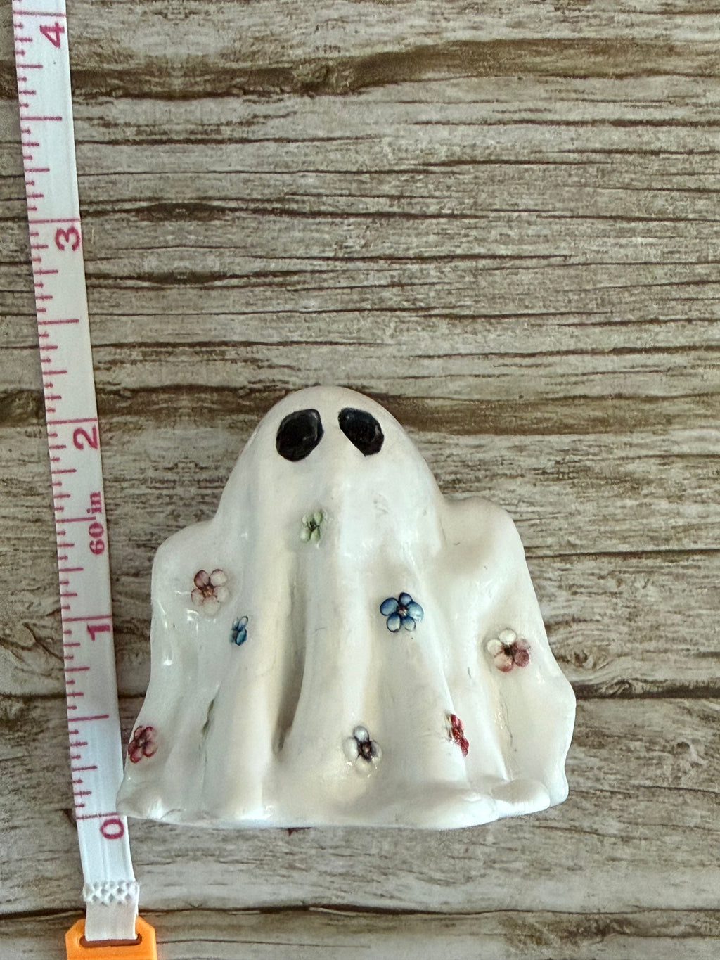 Happy Haunts Desk Buddy - Flower Bedsheet Ghost "Basil"
