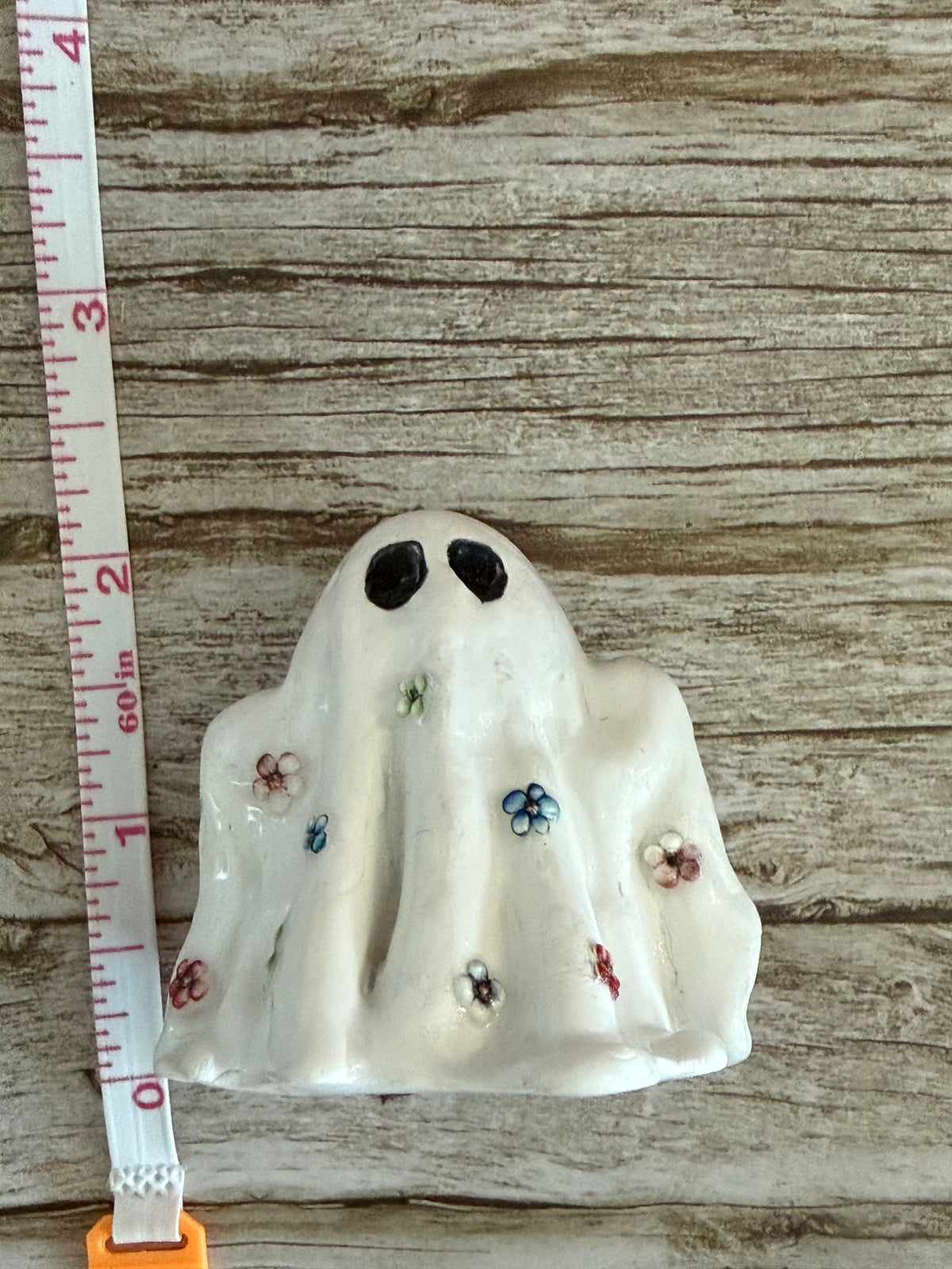 Happy Haunts Desk Buddy - Flower Bedsheet Ghost "Basil"
