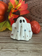 Happy Haunts Desk Buddy - Flower Bedsheet Ghost "Basil"